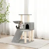 MAISON EXCLUSIVE - Arbre à chat avec griffoirs en sisal gris clair 82 cm