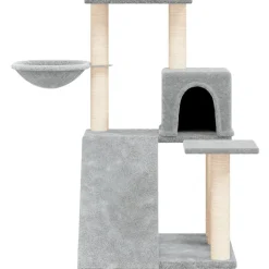 MAISON EXCLUSIVE - Arbre à chat avec griffoirs en sisal gris clair 82 cm