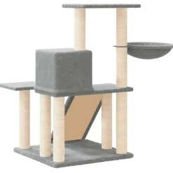 MAISON EXCLUSIVE - Arbre à chat avec griffoirs en sisal gris clair 82 cm