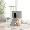 MAISON EXCLUSIVE - Arbre à chat avec griffoirs en sisal gris clair 96 cm