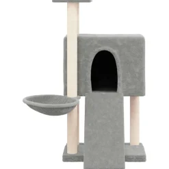 MAISON EXCLUSIVE - Arbre à chat avec griffoirs en sisal gris clair 96 cm