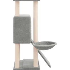 MAISON EXCLUSIVE - Arbre à chat avec griffoirs en sisal gris clair 96 cm