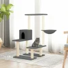 MAISON EXCLUSIVE - Arbre à chat avec griffoirs en sisal gris foncé 94,5 cm