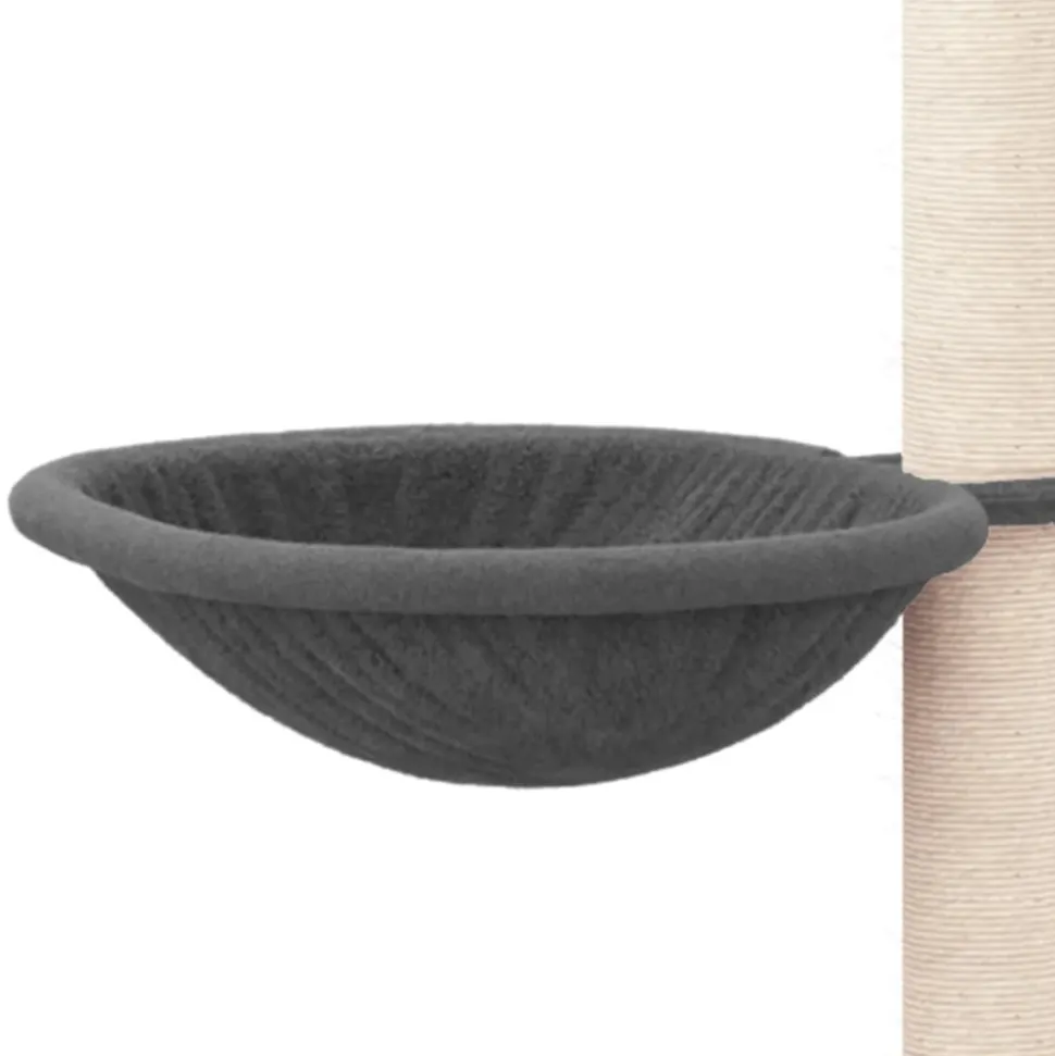 MAISON EXCLUSIVE - Arbre à chat avec griffoirs en sisal gris foncé 94,5 cm