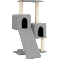 MAISON EXCLUSIVE - Arbre à chat avec griffoirs en sisal gris clair 82 cm