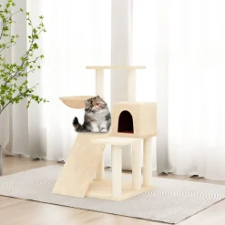 MAISON EXCLUSIVE - Arbre à chat avec griffoirs en sisal crème 82 cm