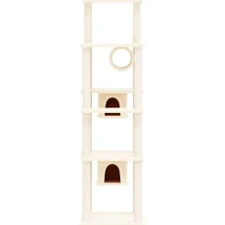 MAISON EXCLUSIVE - Arbre à chat avec griffoirs en sisal crème 169 cm