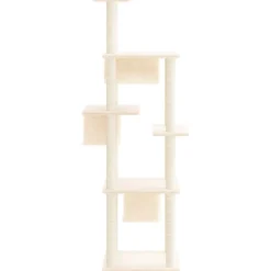 MAISON EXCLUSIVE - Arbre à chat avec griffoirs en sisal crème 169 cm