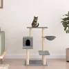 MAISON EXCLUSIVE - Arbre à chat avec griffoirs en sisal gris clair 82,5 cm