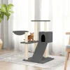 MAISON EXCLUSIVE - Arbre à chat avec griffoirs en sisal gris foncé 82 cm
