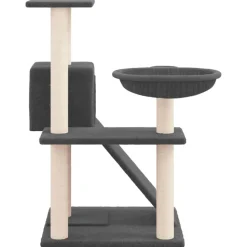 MAISON EXCLUSIVE - Arbre à chat avec griffoirs en sisal gris foncé 82 cm