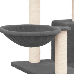 MAISON EXCLUSIVE - Arbre à chat avec griffoirs en sisal gris foncé 82 cm