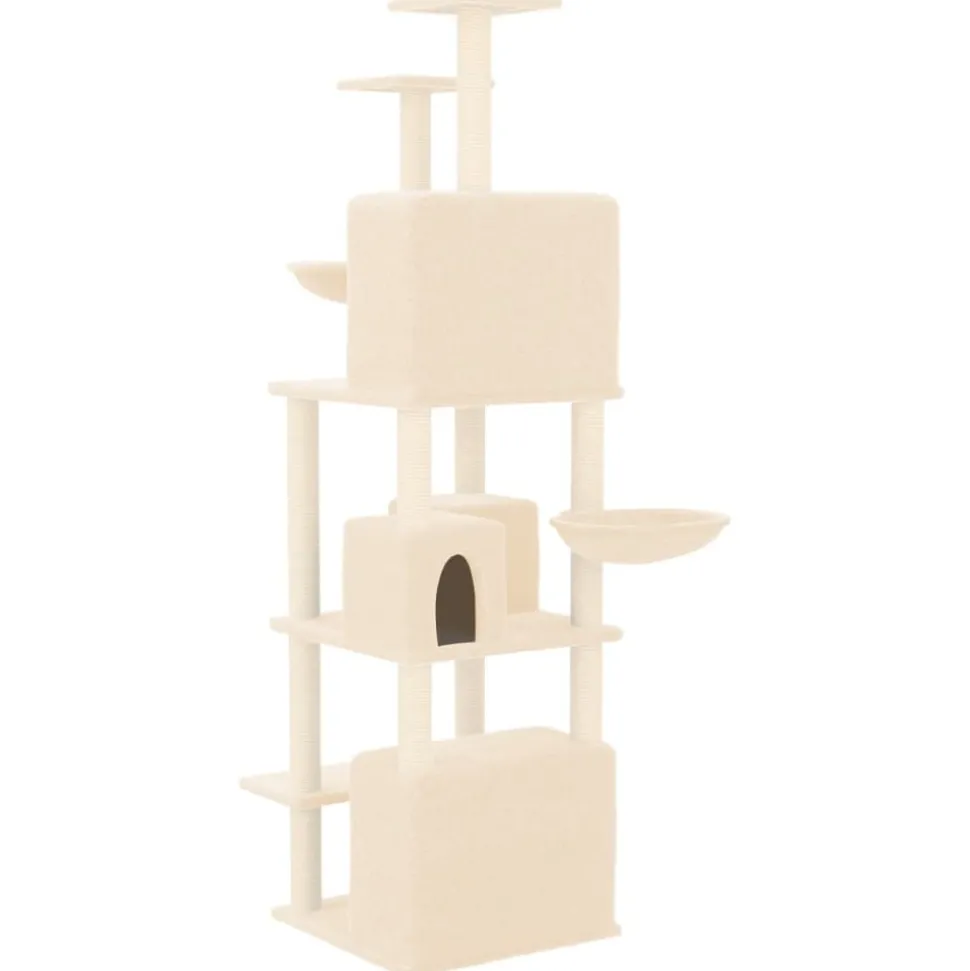 MAISON EXCLUSIVE - Arbre à chat avec griffoirs en sisal crème 180 cm