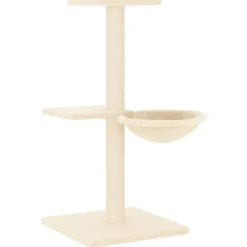 MAISON EXCLUSIVE - Arbre à chat avec griffoirs en sisal crème 72 cm