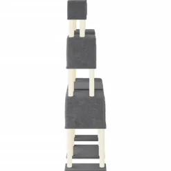 MAISON EXCLUSIVE - Arbre à chat avec griffoirs en sisal gris foncé 199 cm