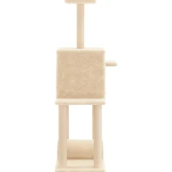 MAISON EXCLUSIVE - Arbre à chat avec griffoirs en sisal crème 122 cm