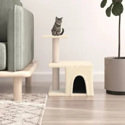 MAISON EXCLUSIVE - Arbre à chat avec griffoirs en sisal crème 48 cm