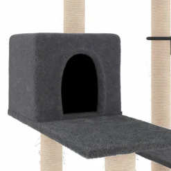 MAISON EXCLUSIVE - Arbre à chat avec griffoirs en sisal gris foncé 82,5 cm