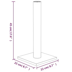 MAISON EXCLUSIVE - Arbre à chat gris clair 22x22x45 cm