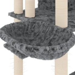 MAISON EXCLUSIVE - Arbre à chat avec griffoirs en sisal gris foncé 191 cm
