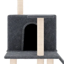 MAISON EXCLUSIVE - Arbre à chat avec griffoirs en sisal gris foncé 109 cm
