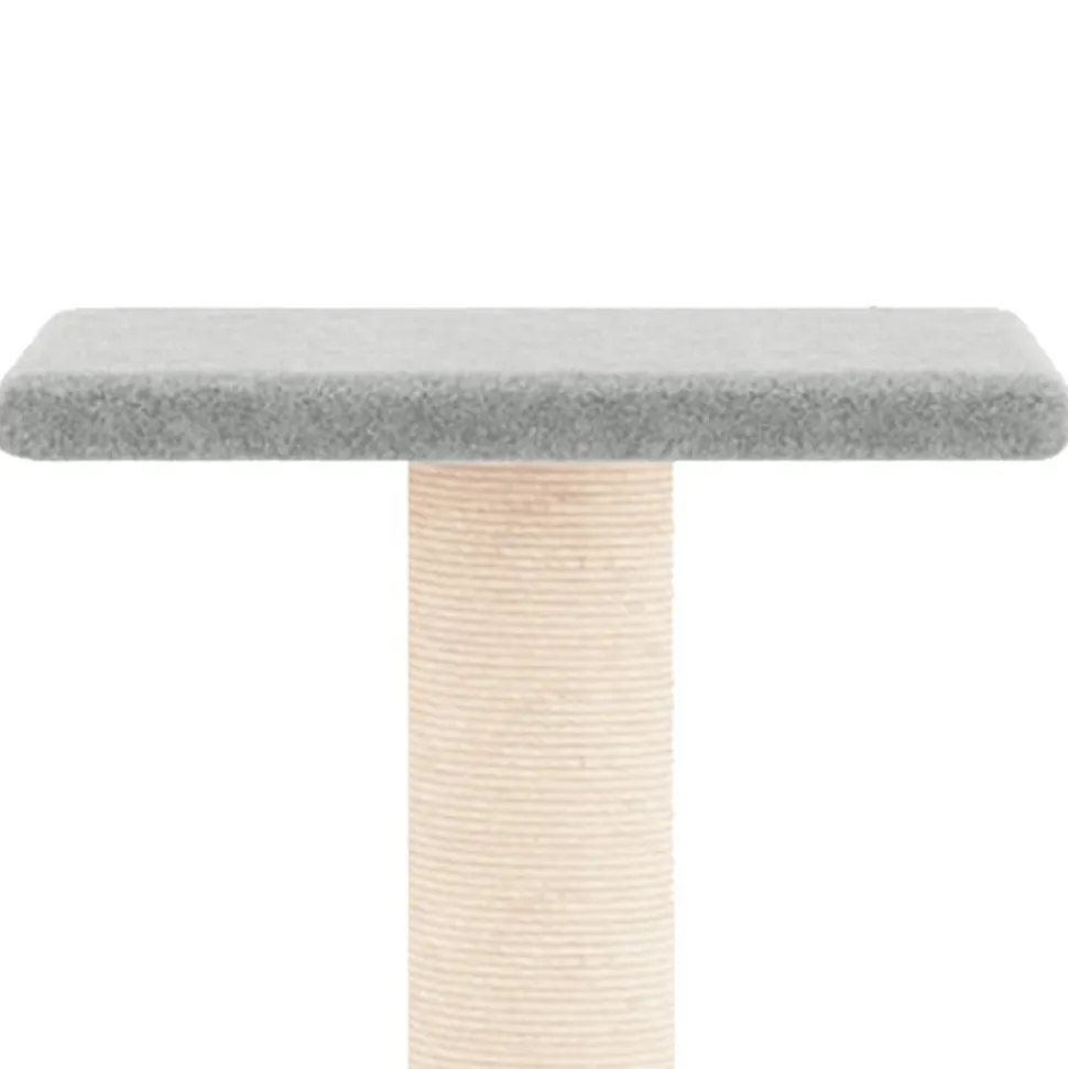 MAISON EXCLUSIVE - Arbre à chat avec griffoirs en sisal gris clair 73 cm