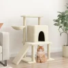 MAISON EXCLUSIVE - Arbre à chat avec griffoirs en sisal crème 96,5 cm