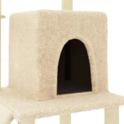 MAISON EXCLUSIVE - Arbre à chat avec griffoirs en sisal crème 96,5 cm