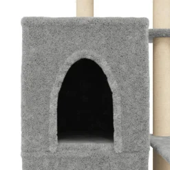 MAISON EXCLUSIVE - Arbre à chat avec griffoirs en sisal gris clair 97 cm