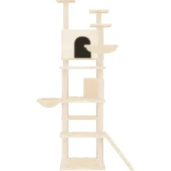 MAISON EXCLUSIVE - Arbre à chat avec griffoirs en sisal crème 191 cm