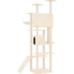 MAISON EXCLUSIVE - Arbre à chat avec griffoirs en sisal crème 191 cm