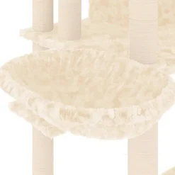 MAISON EXCLUSIVE - Arbre à chat avec griffoirs en sisal crème 191 cm