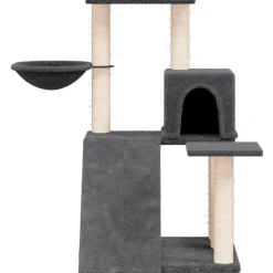 MAISON EXCLUSIVE - Arbre à chat avec griffoirs en sisal gris foncé 82 cm