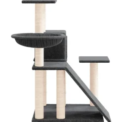 MAISON EXCLUSIVE - Arbre à chat avec griffoirs en sisal gris foncé 82 cm