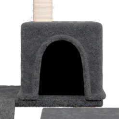 MAISON EXCLUSIVE - Arbre à chat avec griffoirs en sisal gris foncé 82 cm