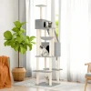 MAISON EXCLUSIVE - Arbre à chat avec griffoirs en sisal gris clair 201 cm