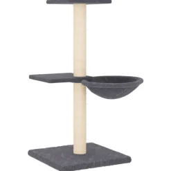 MAISON EXCLUSIVE - Arbre à chat avec griffoirs en sisal gris foncé 72 cm