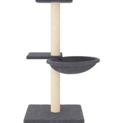 MAISON EXCLUSIVE - Arbre à chat avec griffoirs en sisal gris foncé 72 cm