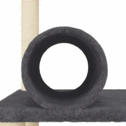 MAISON EXCLUSIVE - Arbre à chat avec griffoirs en sisal gris foncé 136 cm