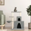 MAISON EXCLUSIVE - Arbre à chat avec griffoirs en sisal gris clair 83 cm