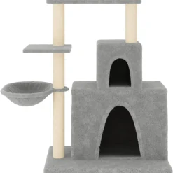 MAISON EXCLUSIVE - Arbre à chat avec griffoirs en sisal gris clair 83 cm