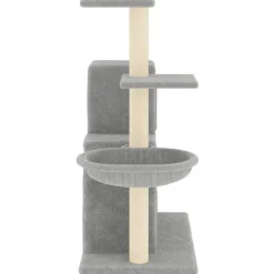 MAISON EXCLUSIVE - Arbre à chat avec griffoirs en sisal gris clair 83 cm