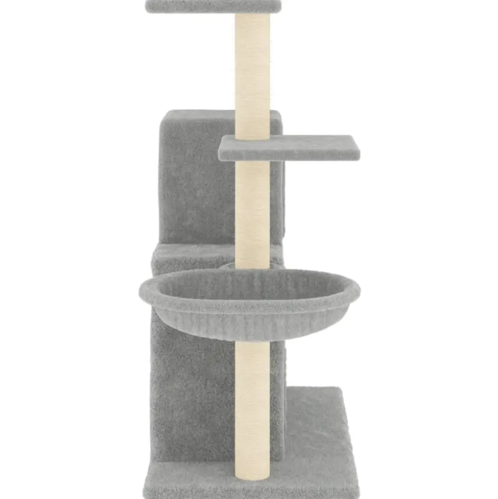 MAISON EXCLUSIVE - Arbre à chat avec griffoirs en sisal gris clair 83 cm
