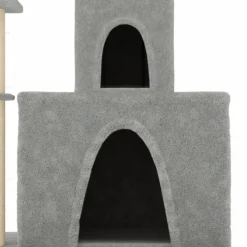 MAISON EXCLUSIVE - Arbre à chat avec griffoirs en sisal gris clair 83 cm