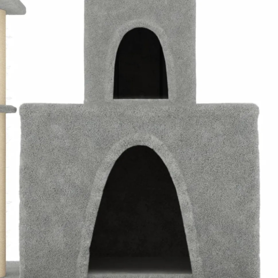 MAISON EXCLUSIVE - Arbre à chat avec griffoirs en sisal gris clair 83 cm