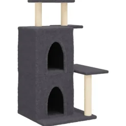 MAISON EXCLUSIVE - Arbre à chat avec griffoirs en sisal gris foncé 97 cm