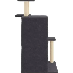 MAISON EXCLUSIVE - Arbre à chat avec griffoirs en sisal gris foncé 97 cm