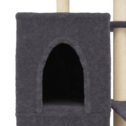 MAISON EXCLUSIVE - Arbre à chat avec griffoirs en sisal gris foncé 97 cm