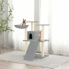 MAISON EXCLUSIVE - Arbre à chat avec griffoirs en sisal gris clair 83 cm