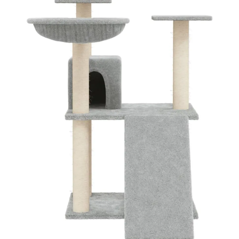 MAISON EXCLUSIVE - Arbre à chat avec griffoirs en sisal gris clair 83 cm